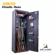 Suomi RS8 asekaappi musta - yleiskuva - Asekaappi 1-10 aseelle - 6438347046568 - 1