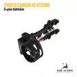 TruGlo Carbon XS Xtreme 5-pin tähtäin - Taljajousen tähtäimet - 788130022078 - 5