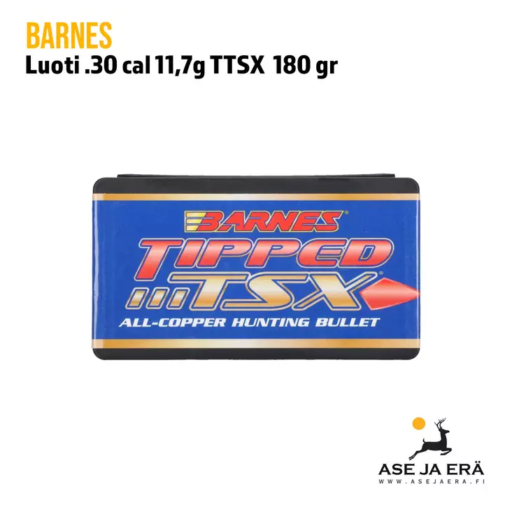 .30 Cal Barnes Tipped Triple-Shock X Bullets 180 Grain Spitzer Boat Tail - .30 luodit - 716876308798 - 9