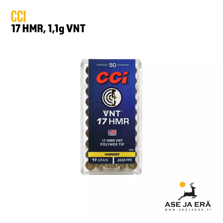 17HMR CCI 17 gr VNT 808 m/s Pienoiskivääripatruuna - 17HMR patruunat - 604544621198 - 2