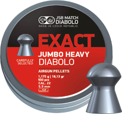 5,52mm JSB Jumbo Exact Heavy 1,175g - 5,5 mm luodit - 8594180450608 - 1