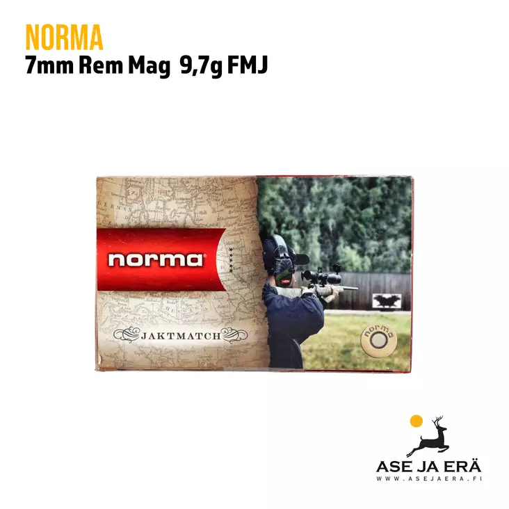 7mm RemMag Norma Jaktmatch 9,7g FMJ 50 kpl - Muut kaliiperit - 7393923170268 - 1