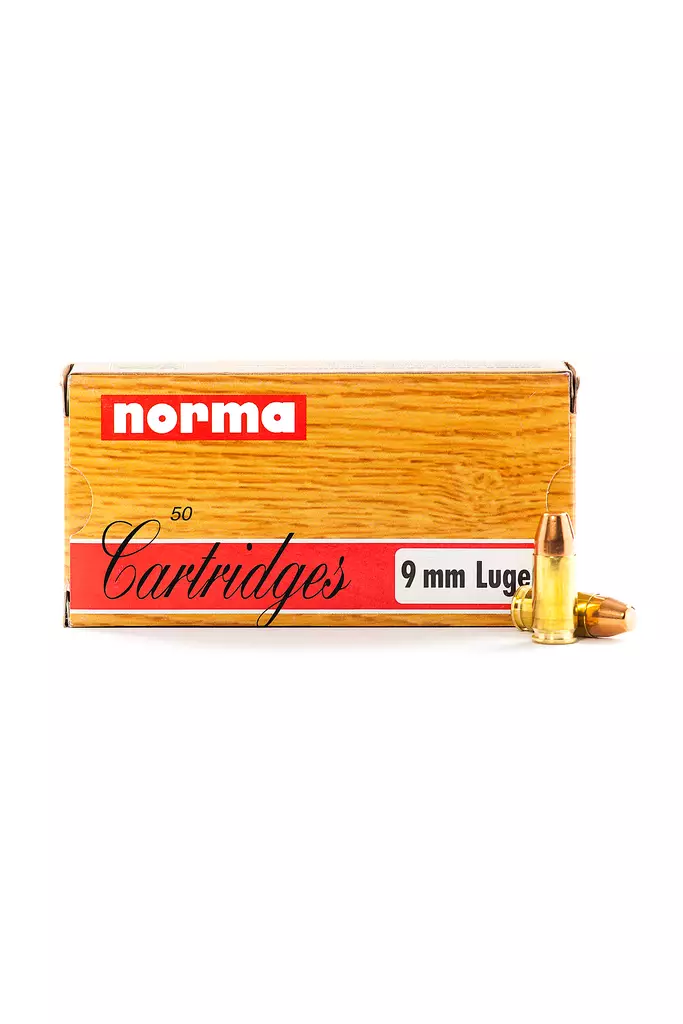 9x19 Norma luger 8g 50kpl - 9mm pistoolin patruunat - 7393923190358 - 1