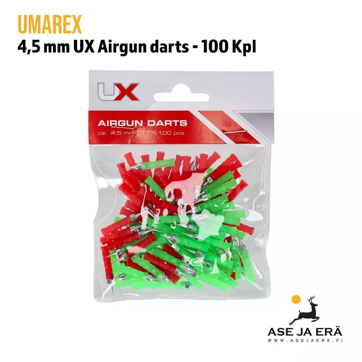 4,5mm Umarex UX tupsunuoli Airgun darts 4.1642 100 kpl - Yleiskuva - 4,5 mm ilmakivääriluodit - 4000844880888 - 1