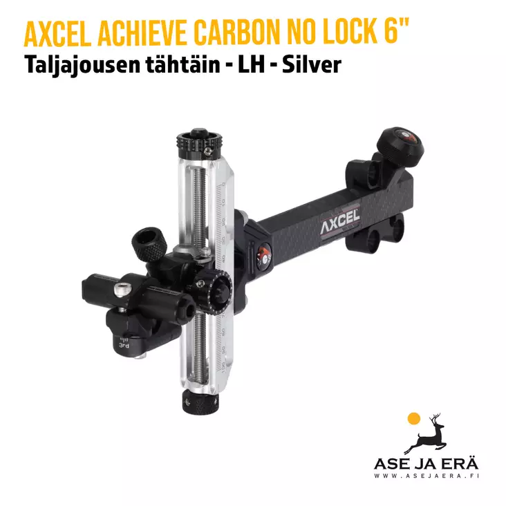 Axcel Achieve Carbon No Lock 6" kilpajousen tähtäin - Taljajousen tähtäimet - 611254025598 - 1
