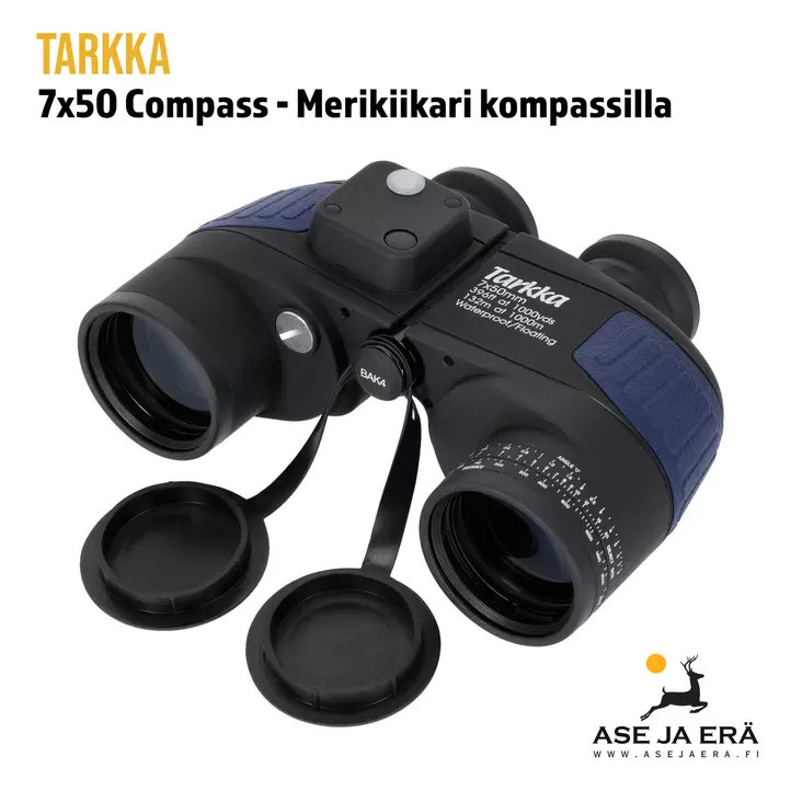Tarkka 7x50 Compass Merikiikari kompassilla - Yleiskuva - Muut katselukiikarit - 6410362383408 - 1