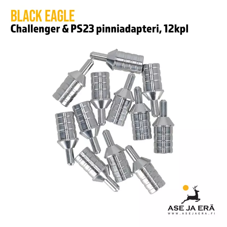Black Eagle Challenger & PS23 pinniadapteri 12 kpl, yleiskuva erästä - Insertit - 811998020938 - 1