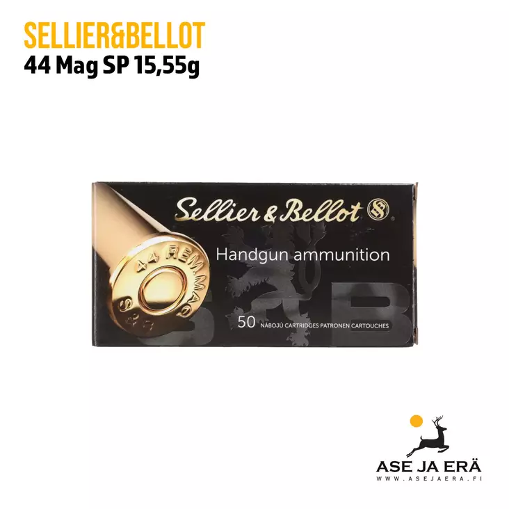 Sellier & Bellot .44 Magnum SP 15,55g / 240grs revolverinpatruuna - Revolverin patruunat - 8590690311408 - 1