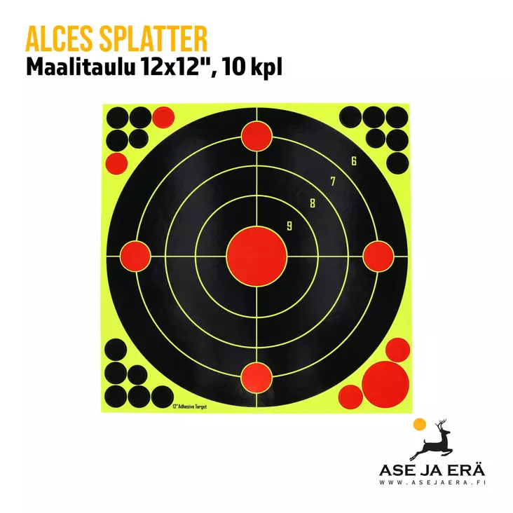 Alces Splatter maalitaulu 12x12" 10 kpl - Ampumataulut - 7340143710088 - 2