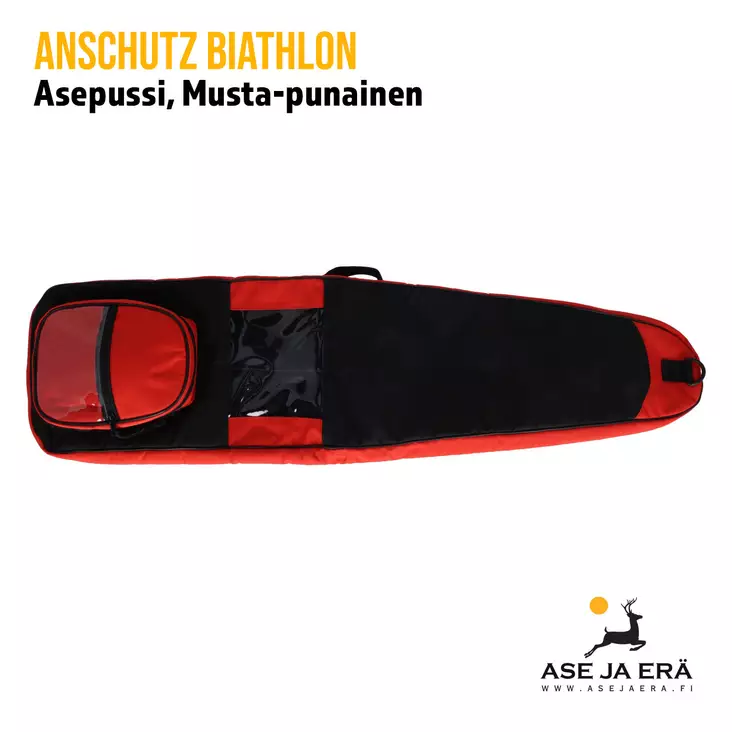 Anschutz biathlon asepussi, musta-punainen - Asepussit ja -laukut - A001488 - 2