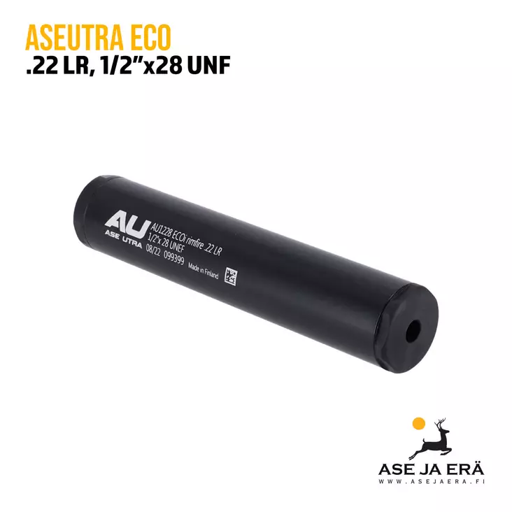 Ase Utra pienoiskivääriin Eco 1/2"x28UNF - Ase Utra äänenvaimentimet - AUECO1228 - 1