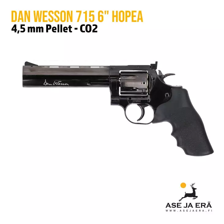 ASG Dan Wesson 715 6" pellet, teräs CO2 ilma revolveri - Ilma-aseluoti ilmapistoolit - 5707843061858 - 2