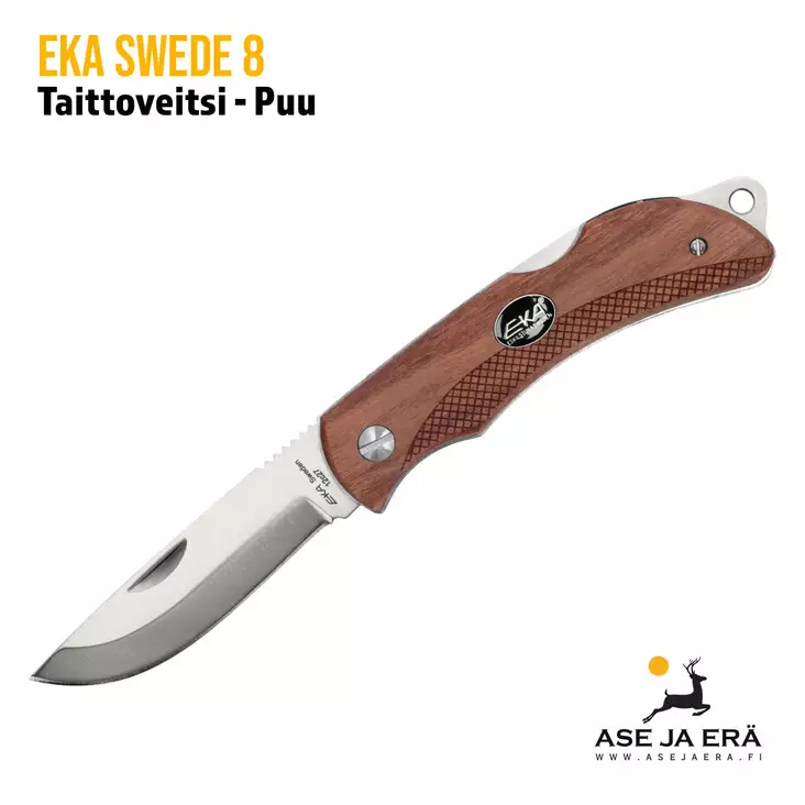 EKA Swede 8 taittoveitsi puu sivusta - Taittoveitset - 7391537605688 - 1