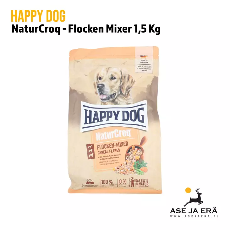 Happy Dog NaturCroq Flocken Mixer täydennyshiutaleet 1,5 kg - Happy dog koiranruoka - 4001967158618 - 1