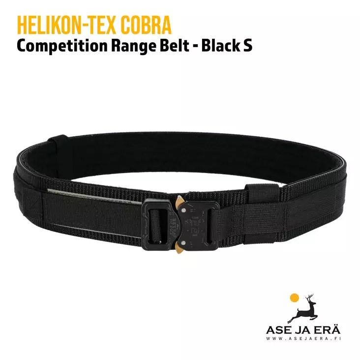 Helikon-Tex Cobra Competition Range Belt, vyö - Black S edestä - Muut asusteet - 5902688034238 - 1