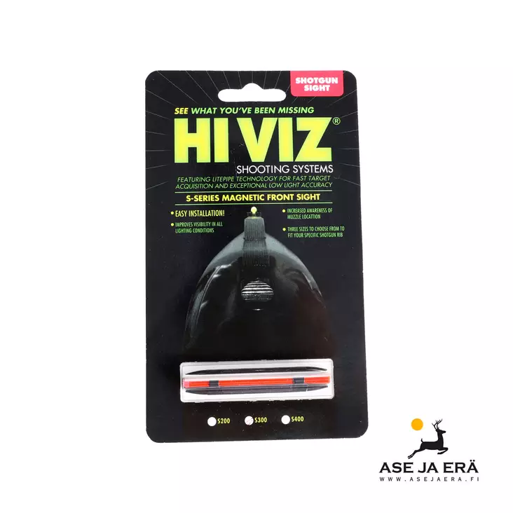 Hiviz loistejyvä punainen S300-R 5.7 mm - 8.2 mm - Kuitutähtäimet haulikkoon - 613485584608 - 2