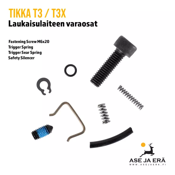 Laukaisulaiteen varaosat Tikka M58-95 / T3 / T3X - Laukaisukoneistot - 6438053086858 - 1