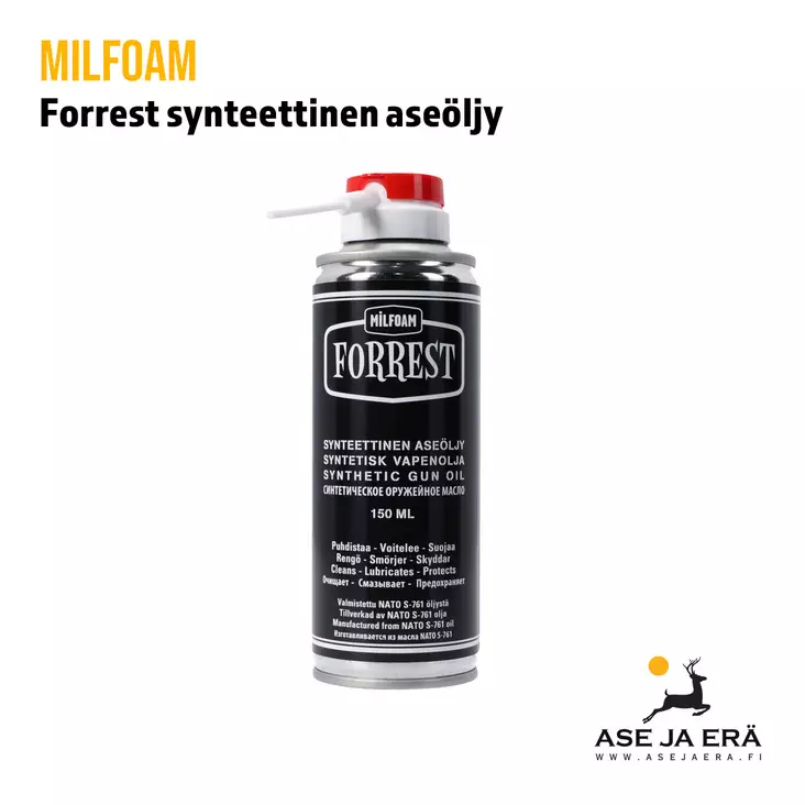 Milfoam Forrest synteettinen aseöljy spray 150ml - Aseöljyt ja -rasvat - 6430010930068 - 8