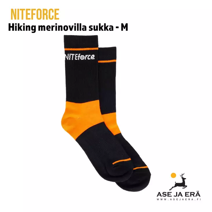 NITEforce Hiking merinovilla sukat M, Pari yleiskuva - Sukat - 6430061583138 - 2