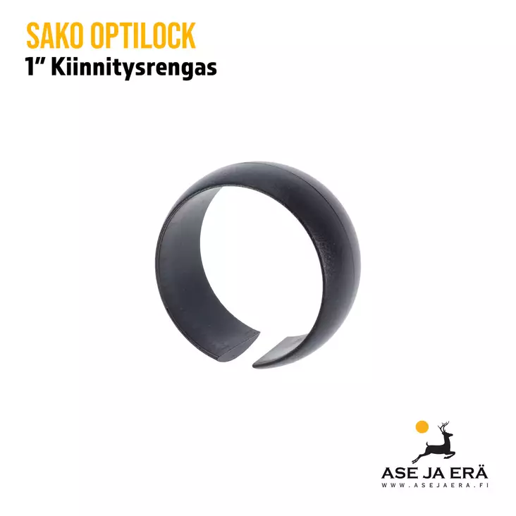 Optilock 1" kiinnitysrengas 1 kpl - Kiskot, kiilat, palat ja muut jalustat - S3300928 - 1