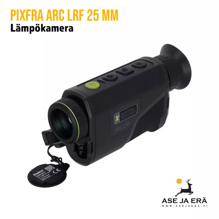Pixfra Arc LRF lämpökamera 25mm A625P - yleiskuva etuviistosta - Pimeänäkölaitteet ja lämpökamerat - 6976144450978 - 1