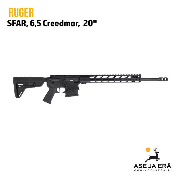 Ruger SFAR 6,5 Creedmoor Puoliautomattikivääri 20" piipulla - Puoliautomaattikiväärit - 73667605618 - 1