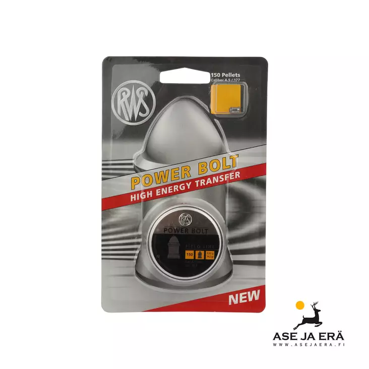 RWS Power Bolt 4,50 mm ilma-aseluoti 0,92 g - 4,5 mm ilmakivääriluodit - 4000294188718 - 2