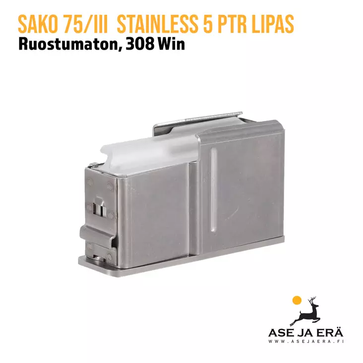 Sako 75/III Stainless 308 5 patruunan lipas - Metsästysaseiden lippaat - 6438053053348 - 1