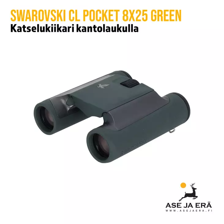 Swarovski CL Pocket 8x25 katselukiikarit vihreä + Wild Nature - Suurennuskerroin 8x - 9006325087628 - 3
