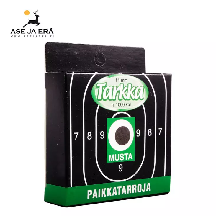 Tarkka Paikkatarra Musta11 mm 10x1000 - Paikkatarrat ja -annostelijat - 203124571962210 - 4