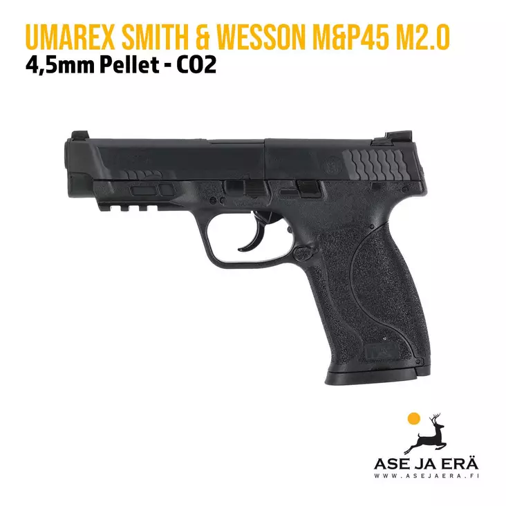 Umarex Smith & Wesson M&P45 M2.0 4,5 mm Pellet CO2 ilmapistooli - Ilma-aseluoti ilmapistoolit - 4000844740168 - 1