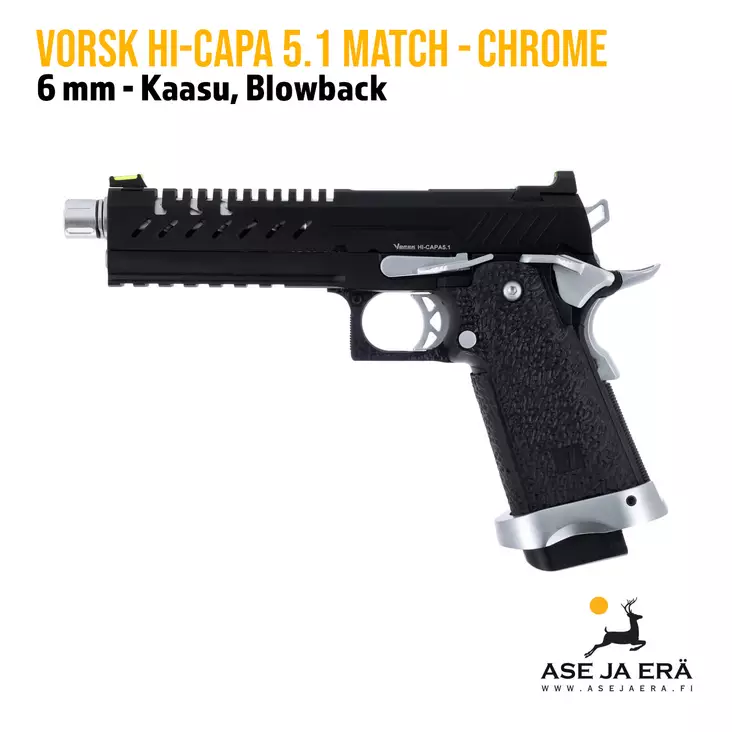VORSK Hi-Capa 5.1 Match 6 mm airsoft pistooli - Pistoolit ja -revolverit - 5056444708748 - 1