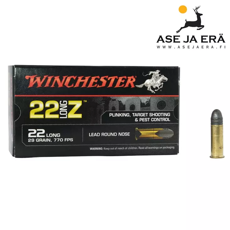 Winchester Long Zimmer .22 1,88g pienoiskivääripatruuna - 22 LR patruunat - 9322022000228 - 2