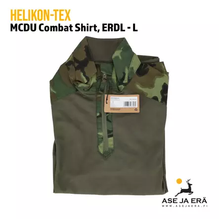 Helikon-Tex MCDU Combat Shirt, ERDL - L, yleiskuva EAN näkyvissä - Kauluspaidat - 5902688986469 - 1