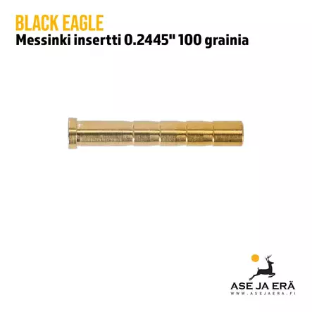 Black Eagle insertti messinkiä 100 grainia 12 kpl - Insertit - 811998026909 - 2