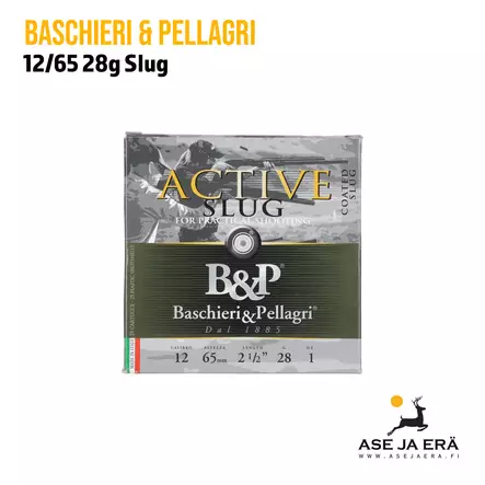 B&P Practical Active Slug 12/65 28g täyteinen haulikonpatruuna - Täyteiset - 8057018390779 - 1