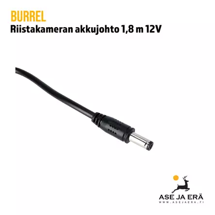 Burrel Riistakameran Akkujohto 1,8 m 12V - Tarvikkeet riistakameroihin - 6438347000409 - 2