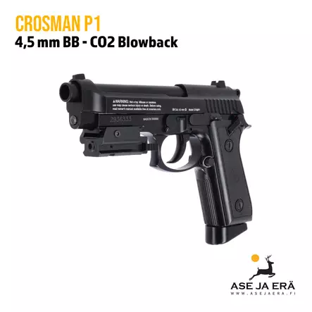 Crosman P1 Full Auto 4,5 mm CO2 Blowback ilmapistooli - BB kuula ilmapistoolit - 028478152779 - 7