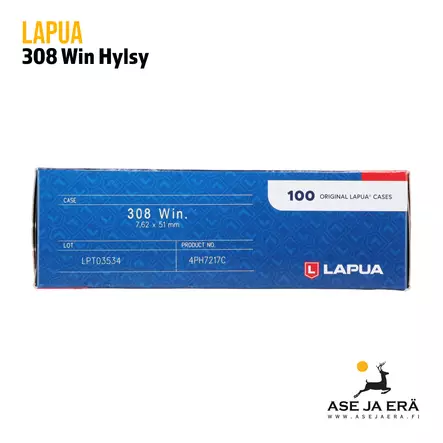 Lapua .308 Winchester Kiväärin Messinkihylsy isolle kiväärin nallille - Hylsyt - 6418267200929 - 2