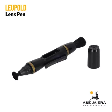 Leupold Lens Pen linssinpuhdistuskynä - korkki irroitettu, harjat esillä - Optiikan puhdistus - 030317488079 - 3