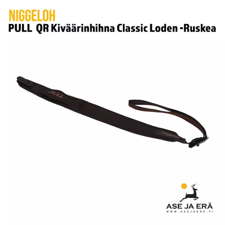 Niggeloh PULL Brown QR Classic Loden Kiväärin Hihna ruskea pikalukolla - Hihnat - 4250057204739 - 1