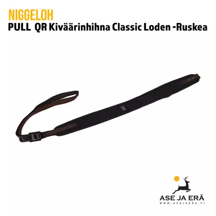 Niggeloh PULL Brown QR Classic Loden Kiväärin Hihna ruskea pikalukolla - Hihnat - 4250057204739 - 2