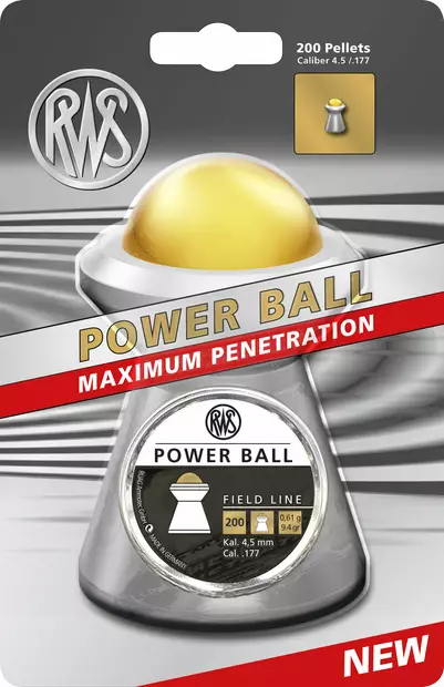 RWS Power Ball 4,50 mm ilma-aseluoti 0,61 g - 4,5 mm ilmakivääriluodit - 4000294186059 - 1