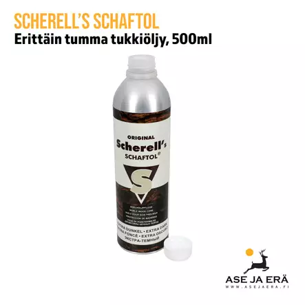 Scherell's erittäin tumma tukkiöljy 500ml korkki auki - Tukkiöljyt ja -vahat - 12006229 - 7