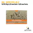 12/70 UNA SUPERSTEEL 32g Haulikonpatruuna - Lyijyttömät patruunat - 6430068624339 - 1