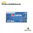 222 Rem Lapua Naturalis 3,2g N566 kivääripatruuna - 222 kaliiperi - 6418267103589 - 1