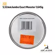 5,52mm JSB Jumbo Exact Monster 1,645g - Pohja EAN näkyvissä - 5,5 mm luodit - 8594180450639 - 10