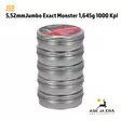 5,52mm JSB Jumbo Exact Monster 1,645g 1000 kpl- Yleiskuva - 5,5 mm luodit - 8594180450639 - 11