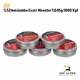 5,52mm JSB Jumbo Exact Monster 1,645g 1000 kpl - lajitelma rasioita - 5,5 mm luodit - 8594180450639 - 12
