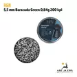 5,5mm H&N Baracuda Green 0,84g 200 kpl ilmakivääriluoti - 5,5 mm luodit - 4047058015019 - 3